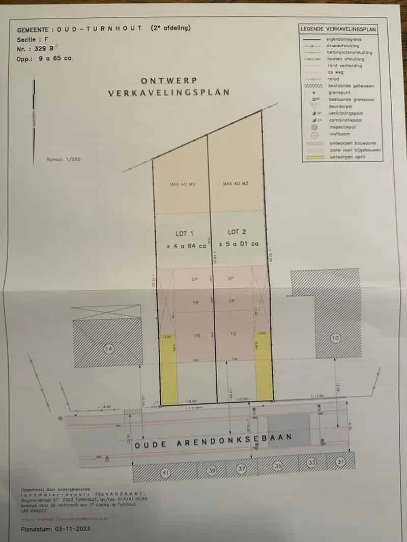 Bouwgrond te Oud-Turnhout 501m² Zuidgericht