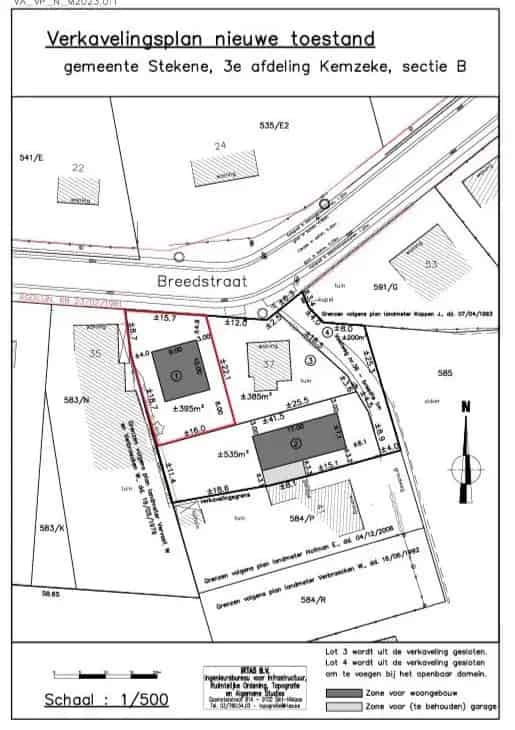 Bouwgrond Stekene 395m² - Zuidtuin - Nabij Natuur en E34