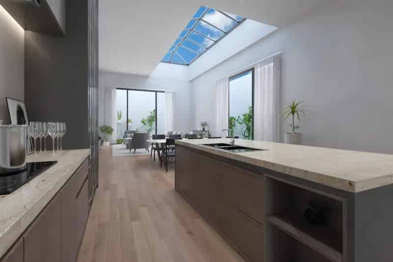 Loft te huur Antwerpen Centrum 175m2 Tuin Casco