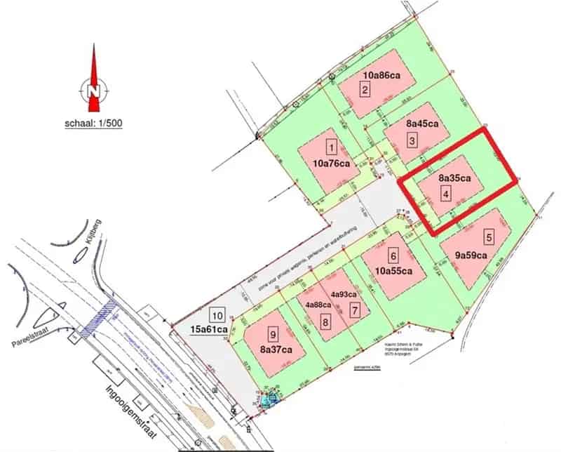 Bouwgrond 835m² te Koop