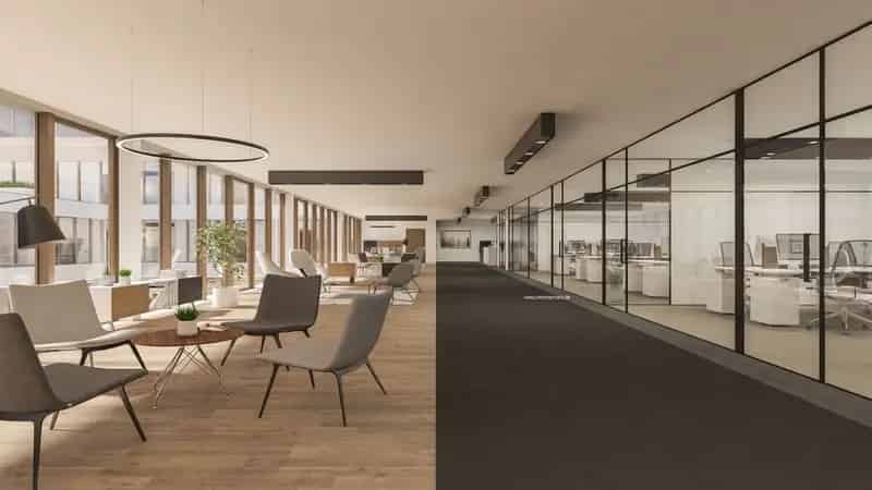 Kantoorruimte te huur Kortrijk Business Park 555m²