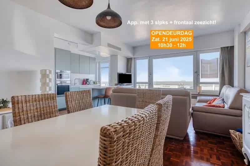 Appartement te huur Blankenberge 3 slaapkamers zeezicht