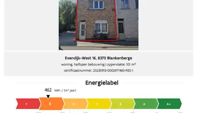 Huis te koop in Evendijk-West 16, Blankenberge - Dewaele