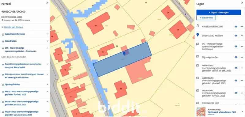 Bouwgrond Wannegem Lede 900m² Landelijk