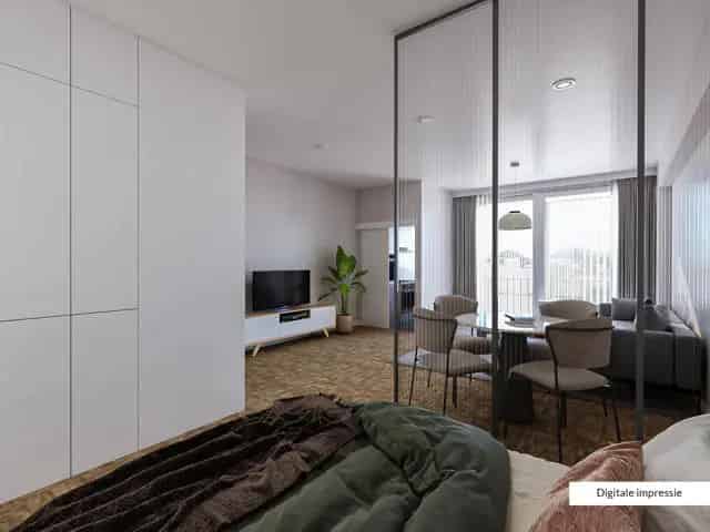 Studio Antwerpen Centrum: 40m², Terras, Topligging