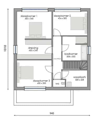 Bouwgrond Eke 400m² Open Bebouwing