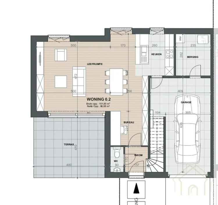 Nieuwbouwwoning op rustige ligging (doodlopende straat)