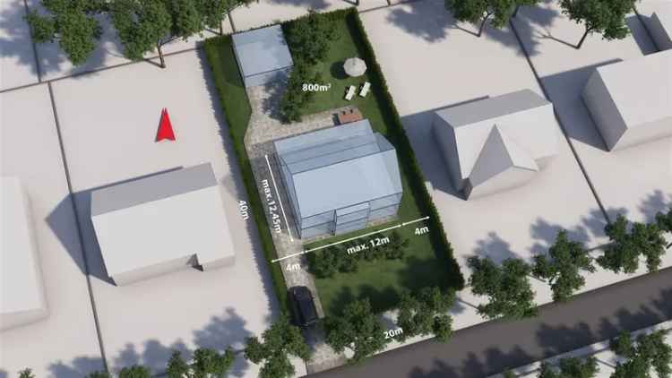 Villagrond 800m² met dubbele garage in Vriesdonk