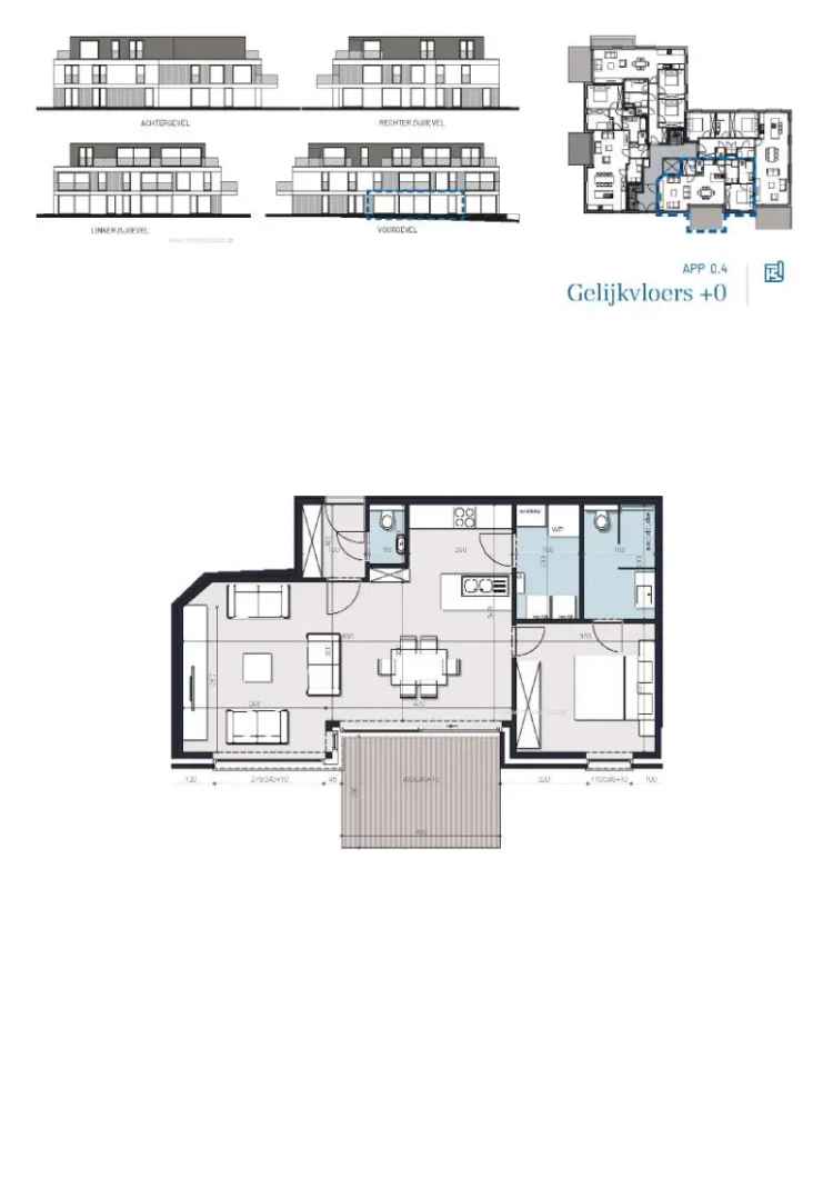 Nieuwbouw appartement te koop in Denderleeuw, Anjelierenlaan - Steenweg Denderleeuw