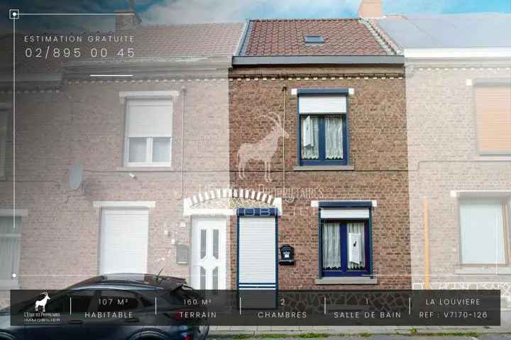 Te koop huis in Haine-Saint-Paul - Charmante woning in goede staat