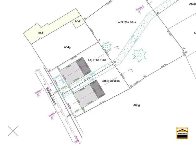 Bouwgrond te koop: 666m² in landelijke omgeving