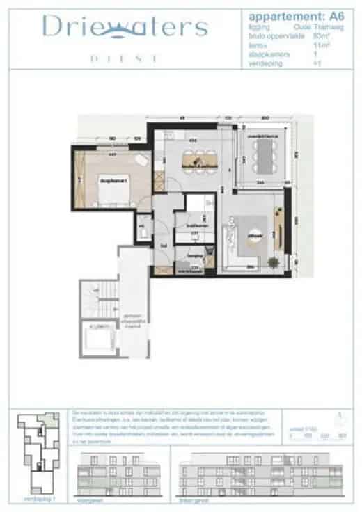 Appartementen te Koop Diest - Driewaters Residentie