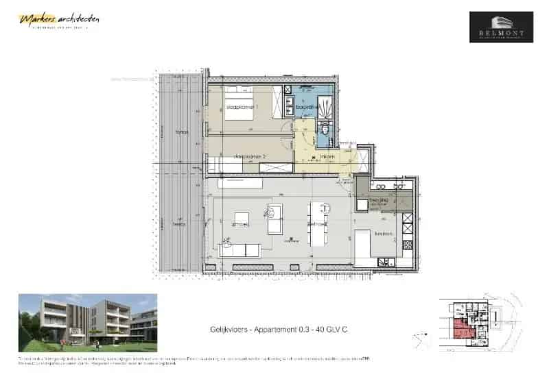 Appartement te Koop Ieper 2 Slaapkamers