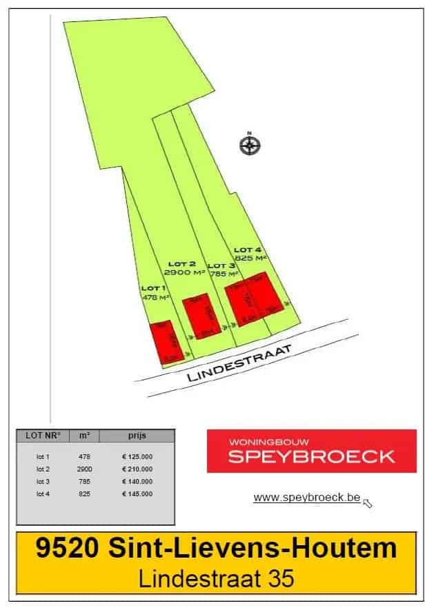 Sint Lievens Houtem Lindestraat 35 Lot 4 Bouwgrond