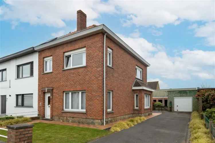 Huis te koop Sint-Kruis: halfopen bebouwing met bijgebouw en tuin