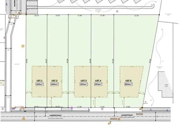 Bouwgrond Westende 804m² Nabij Centrum Strand Rustige Omgeving