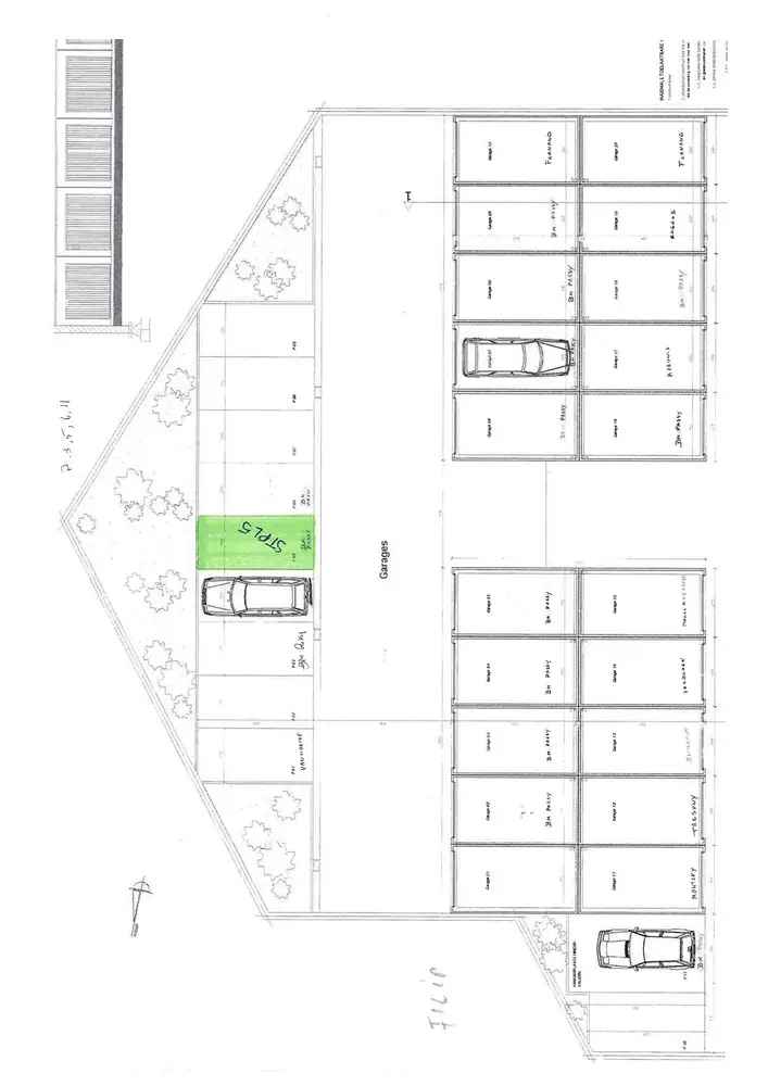 Te huur parkeerplaats Oostende ruime autobox met afgesloten complex