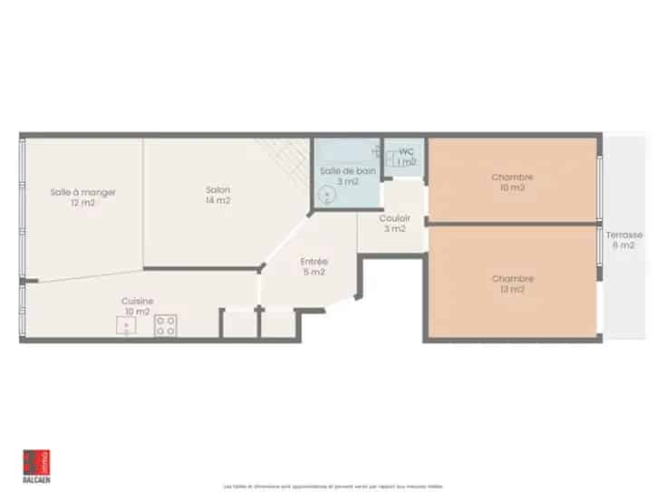 Appartement Te Koop Sint-Jans-Molenbeek 2 Slaapkamers Terras