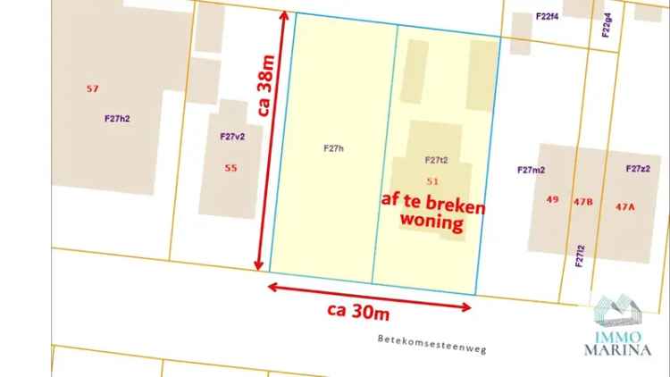 Projectgrond voor bedrijfsgebouw met of zonder woning