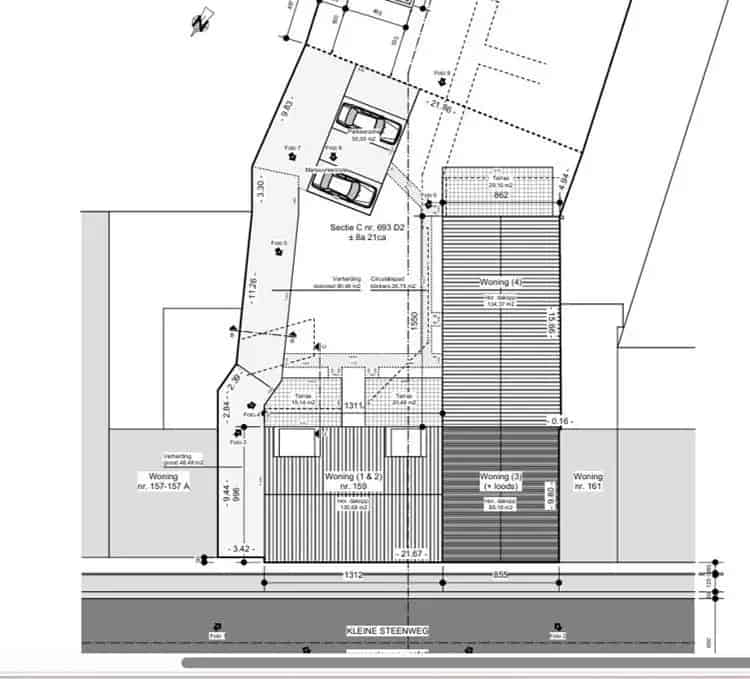 VERGUND PROJECT 4 Grondgebonden Woningen Parkeerplaatsen