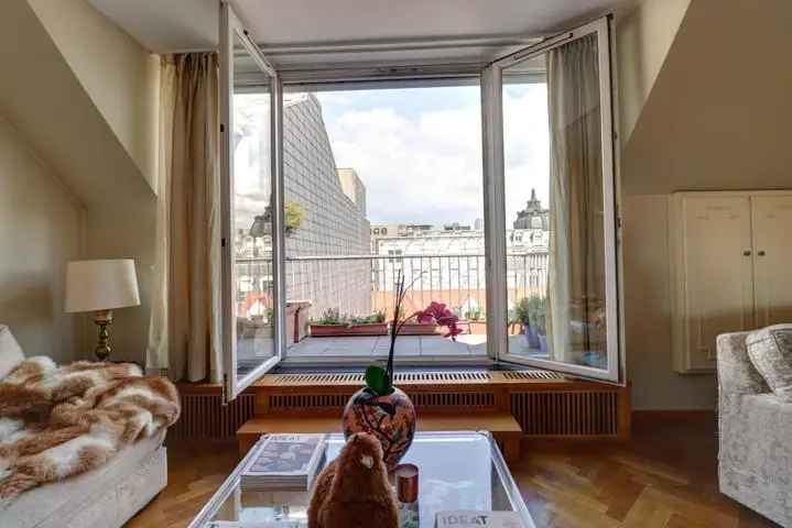 Penthouse te koop Brussel met 2 slaapkamers en prachtig uitzicht