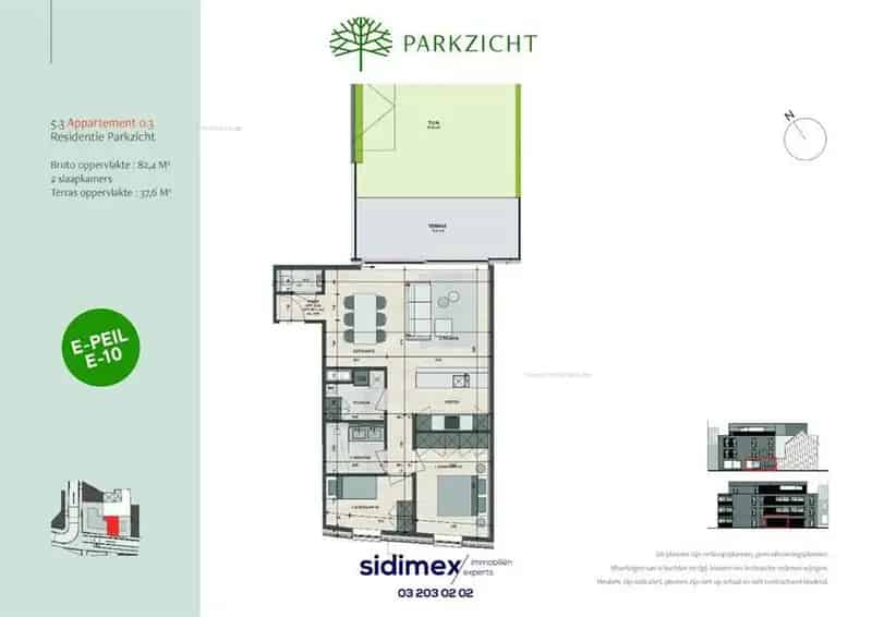 Nieuwbouw Appartement 2 Slaapkamers Willebroek
