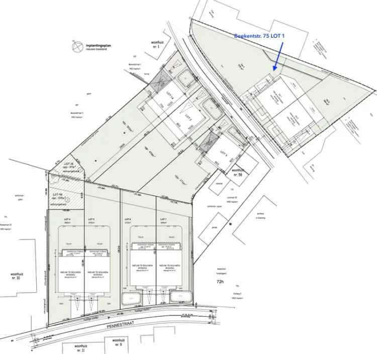 Halfopen nieuwbouw met grote tuin en carport