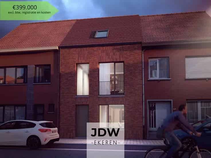 Nieuwbouwhuis Ekeren 3 slaapkamers Bureau Tuin