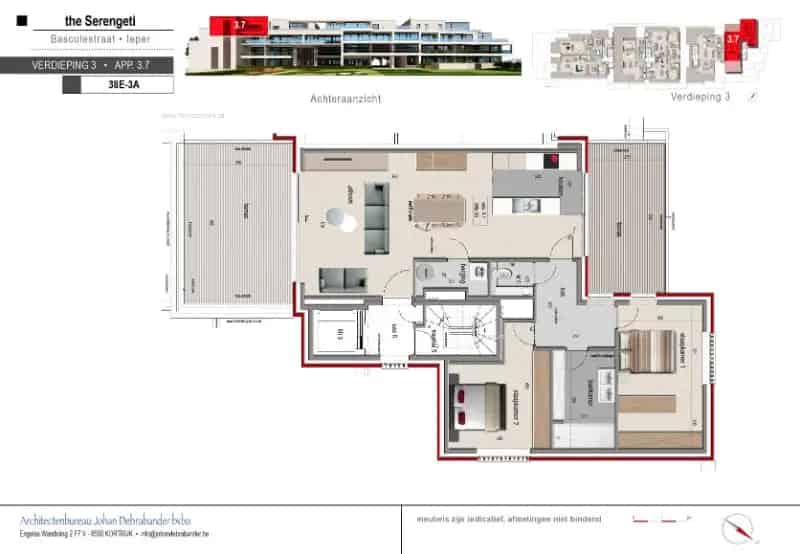 Nieuwbouw Appartement 2 Slaapkamers Ieper