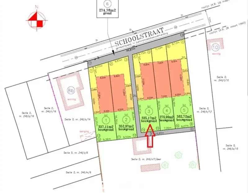 Bouwgrond Halfopen Bebouwing 335m²