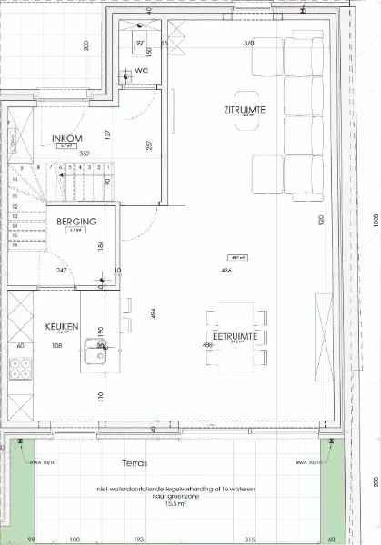 Nieuwbouwwoning 3 slaapkamers Zuidtuin Carport Berging