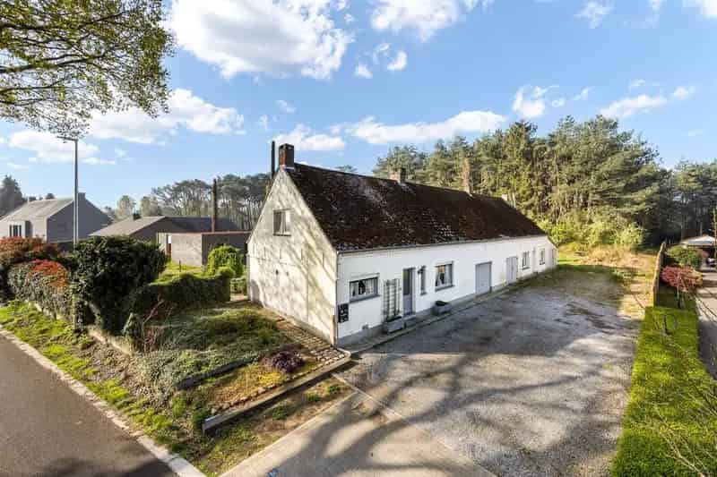 Te renoveren langgevelhoeve met 2 huisnummers en bos