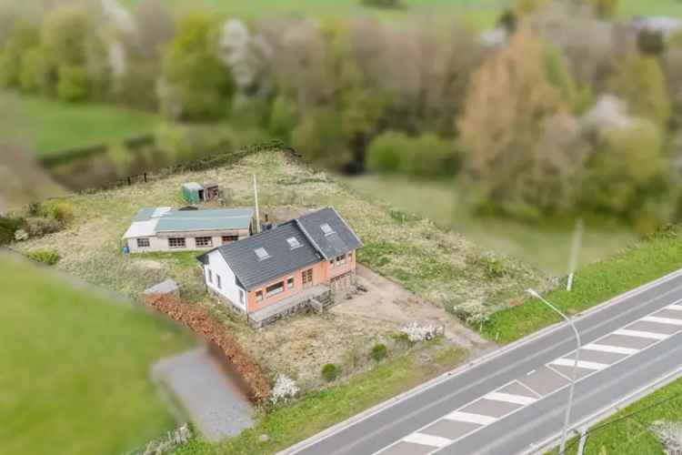 Huis te huur Dolembreux: Grote woning met atelier