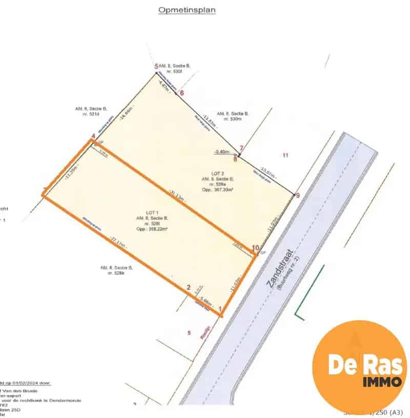 Bouwgrond Erondegem HOB Centraal Gelegen
