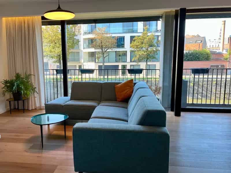 Appartement Gent Leie: 2 slaapkamers, terras, parking