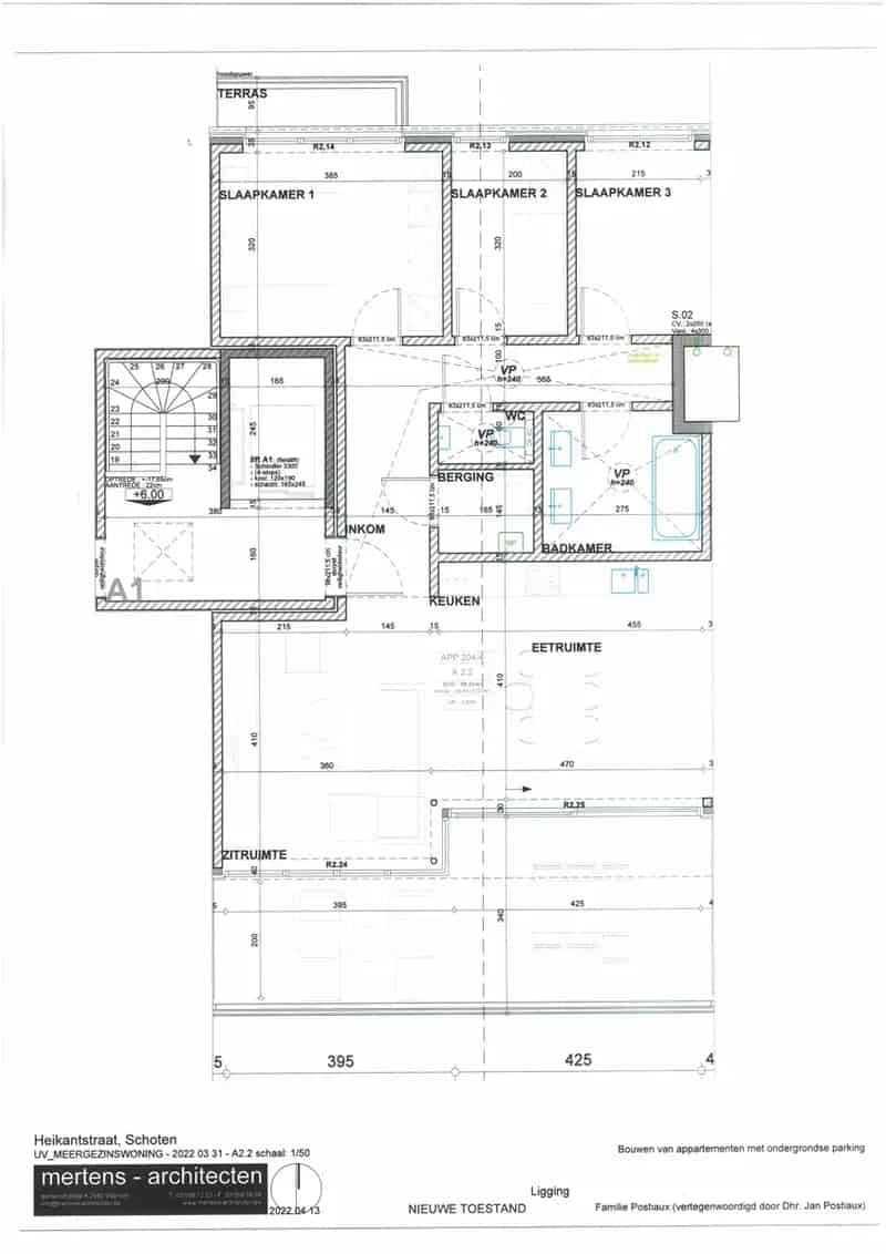 Dakappartement te koop Schoten 100m²