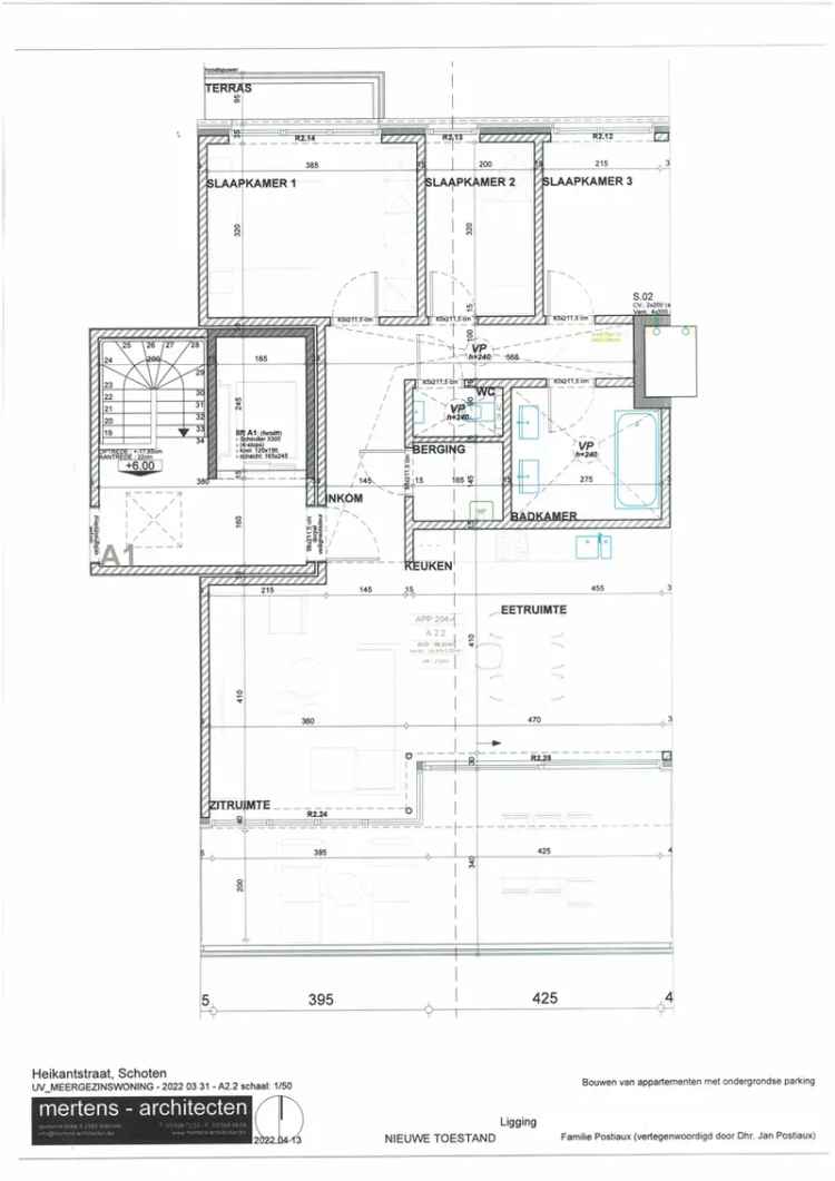 Dakappartement te koop Schoten 100m²