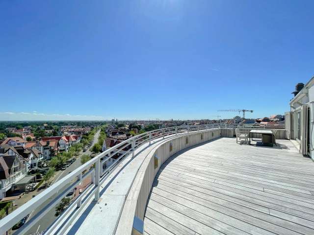 Unieke penthouse met ZONNIG TERRAS en zijdelings ZEEZICHT...