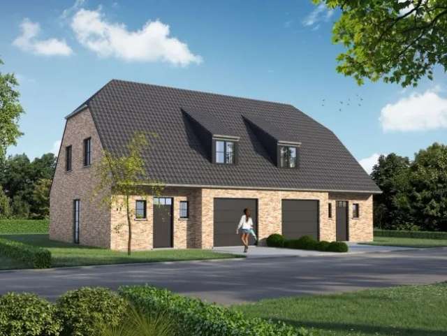 LAATSTE 2 HALF-OPEN NB-WONINGEN op ca. 365m² en ca. 344m²  (*) in een leuke verkaveling te Eernegem !