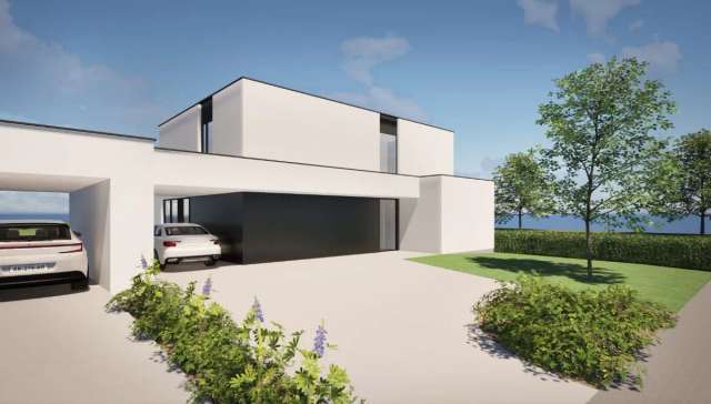 Moderne energiezuinige woning met 4 slaapkamers op 12a 10ca